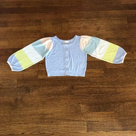 LoveShackFancy Aidyn Cropped Cardigan  -  Size Small - Picture 3 of 12